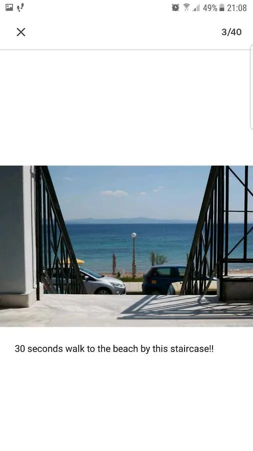 Amazing Beach House ,100Sqm, In Front Of The Sea! Nea Poteidaia